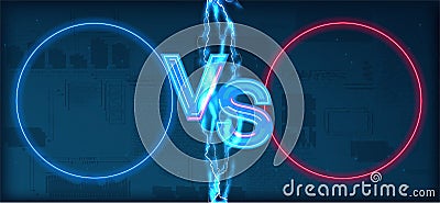 Versus battle Vector Illustration