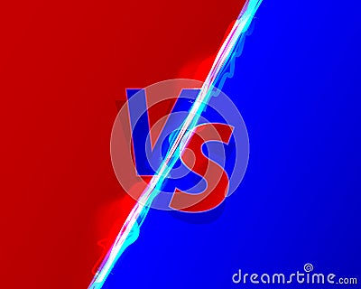 Versus game cover, banner sport vs, team concept Cartoon Illustration