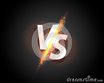 Versus game cover, banner sport vs, team concept Cartoon Illustration