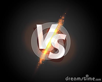 Versus game cover, banner sport vs, team concept Vector Illustration