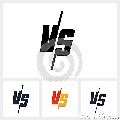 Versus icon, vs letter. simple flat vector illustration Vector Illustration