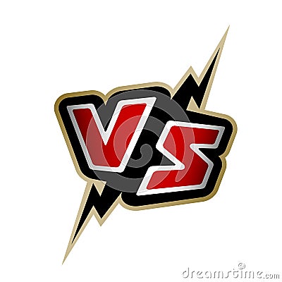 Versus letters. VS logo. Vector Illustration