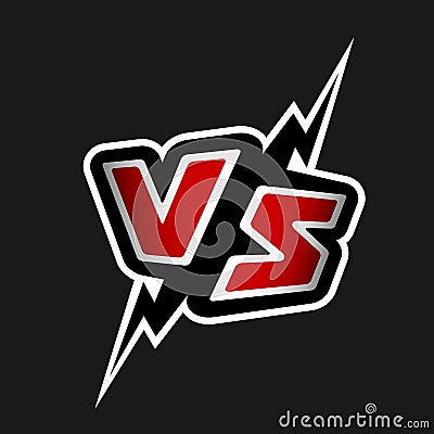 Versus letters. VS logo. Vector Illustration