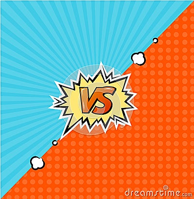 Versus Logo Background. Vector Vector Illustration