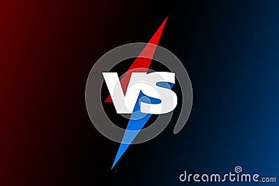 Versus logo sports background Vector Illustration