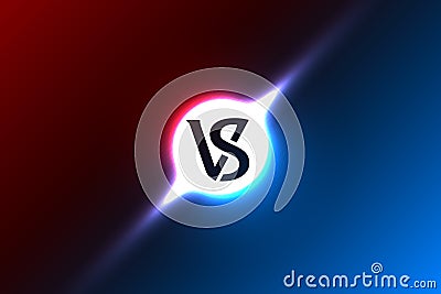 Versus logo sports background Vector Illustration