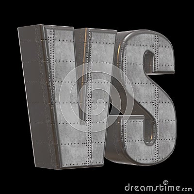 Versus Logo. VS Letters 3D Stock Photo
