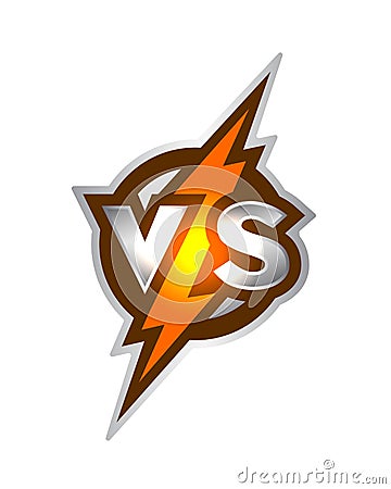 Versus symbol. Vector Illustration