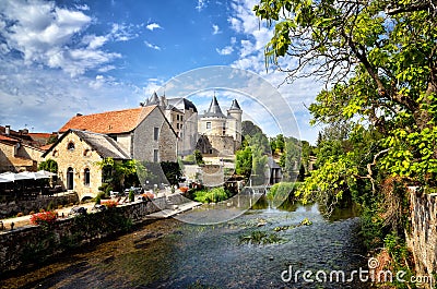 Verteuil sur Charente, France. Stock Photo