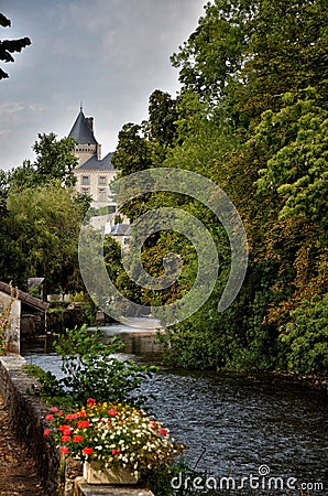 Verteuil sur Charente, France. Stock Photo