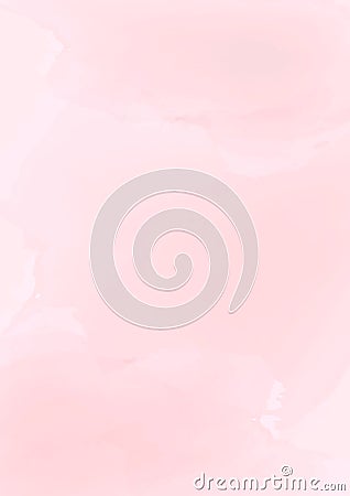 Vertical abstract pastel pink watercolor paper background Vector Illustration