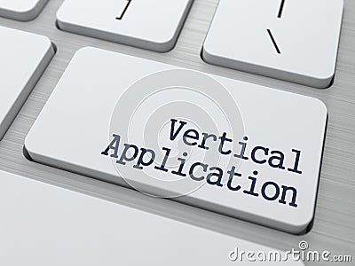 Vertical Application. Technological Concept. Stock Photo