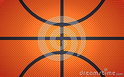 Vertical ball texture for basketball, sport background, vector illustration Vector Illustration