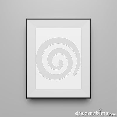 Vertical black Frame vector Template Vector Illustration