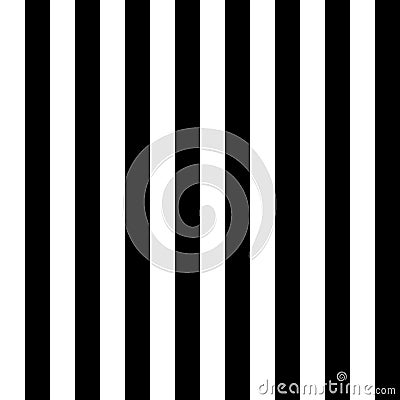 Black and White Stripes Seamless Pattern Vector Illustration