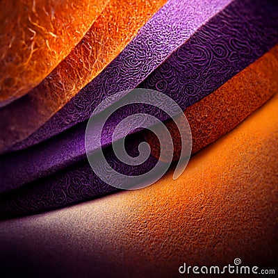 Vertical 3D rendering of beautiful, vibrantly colored background with detailed line art Stock Photo