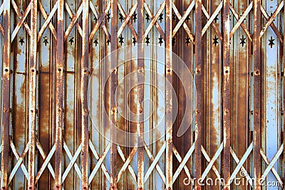 Vertical door rust Stock Photo