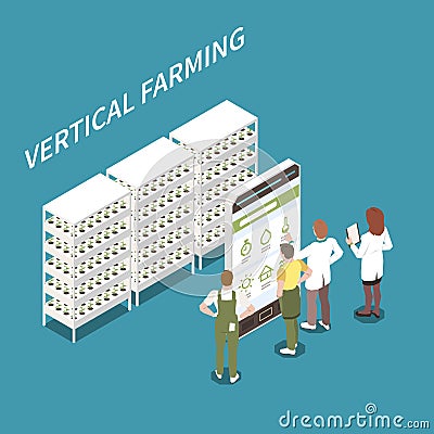 Vertical Farming Concept Vector Illustration