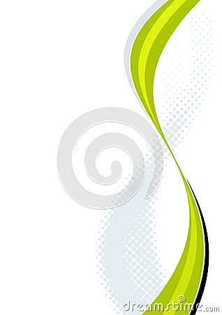 Vertical graceful wavy lines Vector Illustration