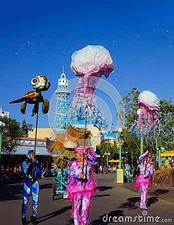 Disney parade Nemo Pixar Characters Editorial Stock Photo
