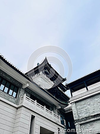 Vertical shot of the Cantonese Opera Art Museum Editorial Stock Photo