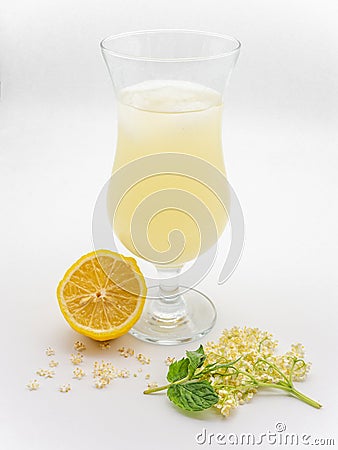 Vertical shot of the Romanian seasonal drink, socata, made from fermented elderberries Stock Photo