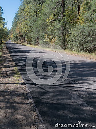 Vertical of the Trail of the Mountain Spirits Scenic Byway. Stock Photo