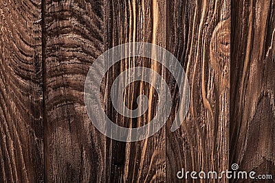 Vertical version old texture of brown wood boards Stock Photo