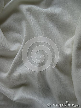 White textured winter pattern with soft, flowing folds Stock Photo