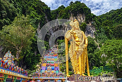 Batu cave in Malaysia, Hinduism temple Stock Photo