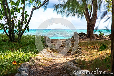 Moorea beach Stock Photo