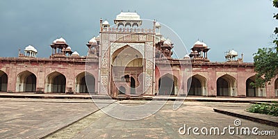 The very beautiful historic Akabar tomb situated in Agara. Stock Photo