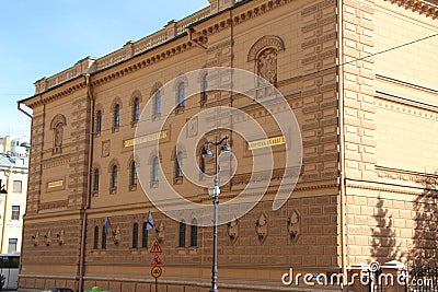 Classic building Saints Petersburg .Russia Editorial Stock Photo