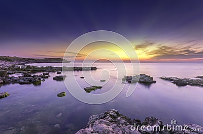 Very bright fantastic seascape Stock Photo