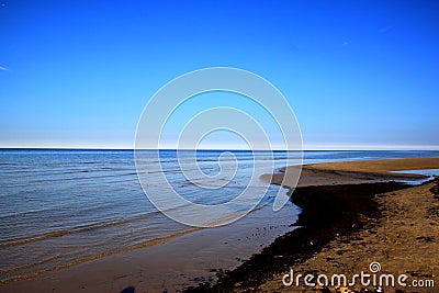 Very calm Baltic Sea. Stock Photo