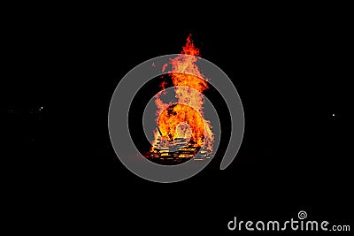 Very calm fire Stock Photo