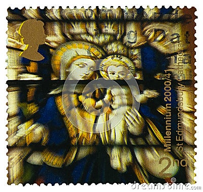 Wonderful British postage stamps Editorial Stock Photo