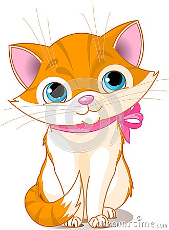 Very Cute cat Vector Illustration