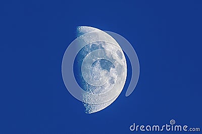 Detailed image of a half moon Stock Photo