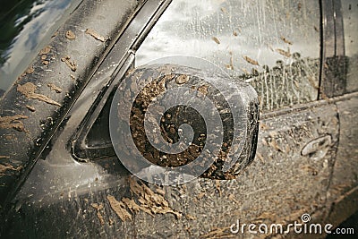 Very Dirty Car Stock Photo