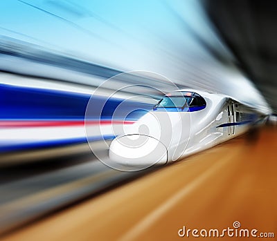 Very high-speed train in the China Stock Photo