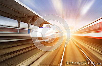 Very high-speed train Stock Photo