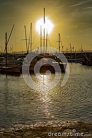 The famous and hype village of Saint-Tropez Editorial Stock Photo