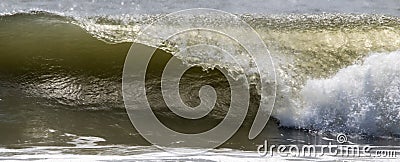 Very larg wave breaking close up Stock Photo