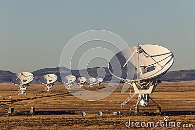 Very Large Array Radio Telescope Stock Photo