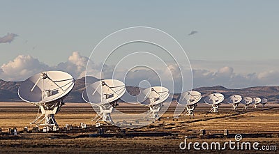 Very Large Array Radio Telescope Stock Photo