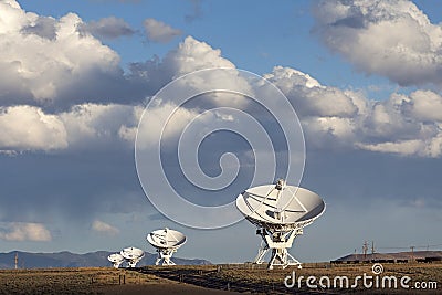 Very Large Array Satellite Dishes Stock Photo