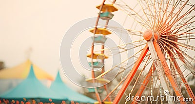 a very large ferris wheel is seen Stock Photo