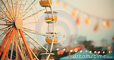 a very large ferris wheel is seen Stock Photo