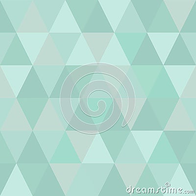 Very light seamless pattern of triangles of cold winter hues Vector Illustration